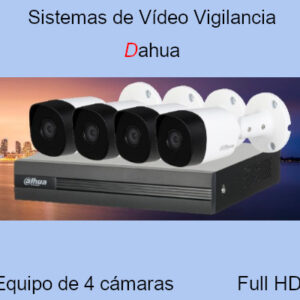 Sistema CCTV de 4 Cámaras de Vídeo Vigilancia