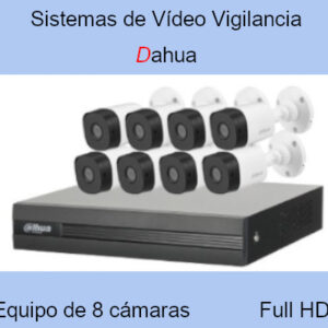 Sistema CCTV de 8 Cámaras de Vídeo Vigilancia